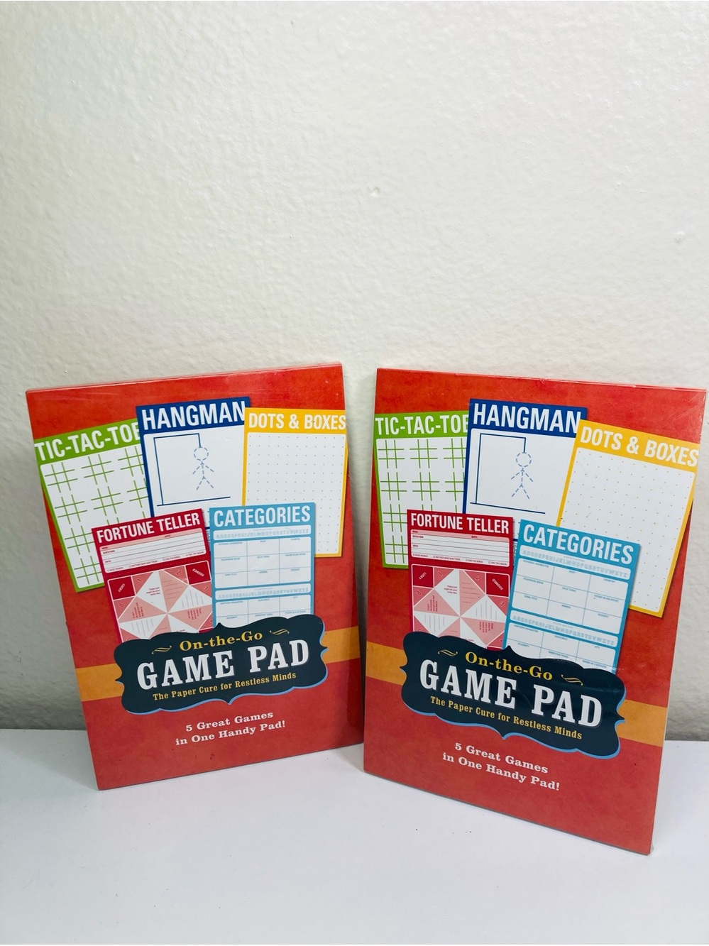 2 NEW Game Pad - Red Travel Game Pad with Multiple Games